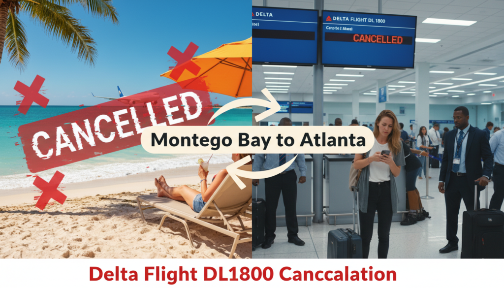 Delta Flight DL1800 Cancellation